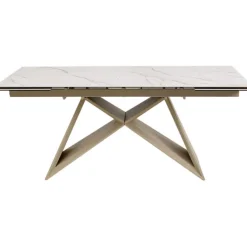 Table à rallonges Nelly greige 180(40+40)x90cm