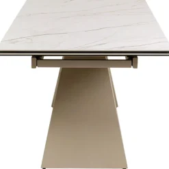 Table à rallonges Nelly greige 180(40+40)x90cm