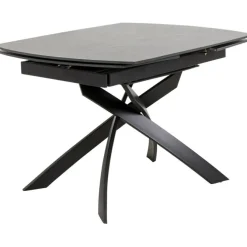 Table à rallonges Twist noir 120(30+30)x90cm