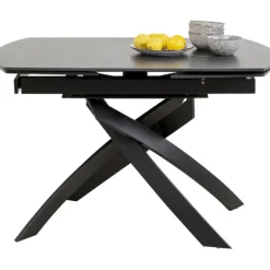 Table à rallonges Twist noir 120(30+30)x90cm