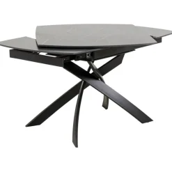 Table à rallonges Twist noir 120(30+30)x90cm