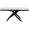 Table à rallonges Twist onyx 120(30+30)x90cm