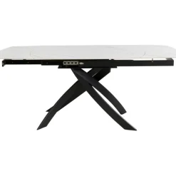 Table à rallonges Twist onyx 120(30+30)x90cm