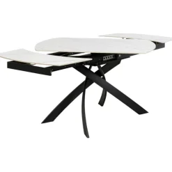 Table à rallonges Twist onyx 120(30+30)x90cm