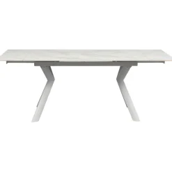 Table à rallonges Xenia blanc 140(+30+30)x80cm