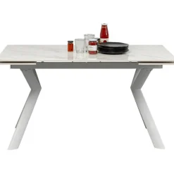 Table à rallonges Xenia blanc 140(+30+30)x80cm