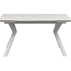 Table à rallonges Xenia blanc 140(+30+30)x80cm