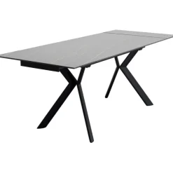 Table à rallonges Xenia noir 140(30+30)x80cm