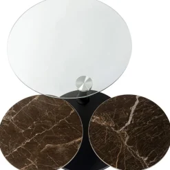 Table basse Avignon 80 (+124)x80cm
