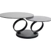 Table basse Beverly Bubble noir 133x80cm