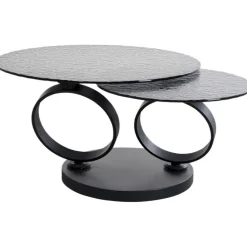 Table basse Beverly Bubble noir 133x80cm