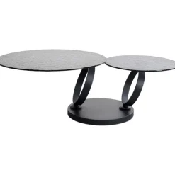 Table basse Beverly Bubble noir 133x80cm