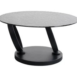 Table basse Beverly Bubble noir 133x80cm