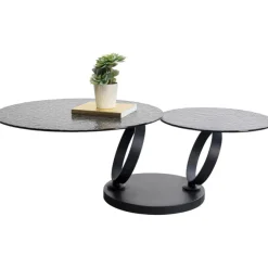 Table basse Beverly Bubble noir 133x80cm
