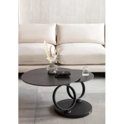 Table basse Beverly noir 133x80cm