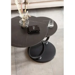 Table basse Beverly noir 133x80cm