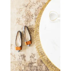 Table basse Cesta Marble doré Ø100cm