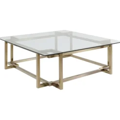 Table basse Clara doré 120x120cm