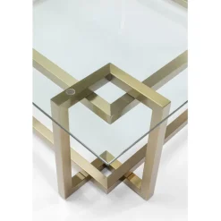 Table basse Clara doré 120x120cm