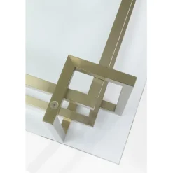 Table basse Clara doré 120x120cm
