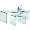 Table basse Clear Club (set de 3)