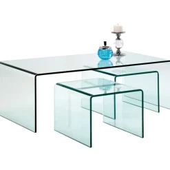 Table basse Clear Club (set de 3)