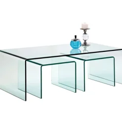 Table basse Clear Club (set de 3)