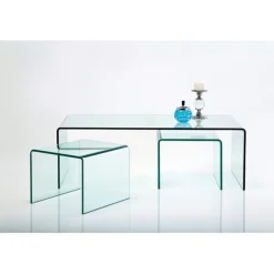 Table basse Clear Club (set de 3)