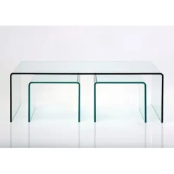 Table basse Clear Club (set de 3)