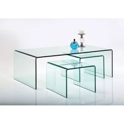 Table basse Clear Club (set de 3)