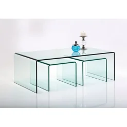 Table basse Clear Club (set de 3)