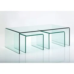 Table basse Clear Club (set de 3)