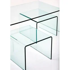 Table basse Clear Club (set de 3)
