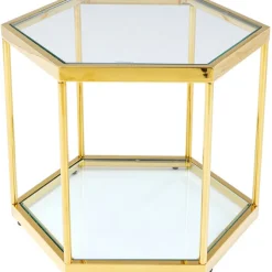 Table basse Comb doré 45
