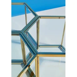 Table basse Comb doré 45