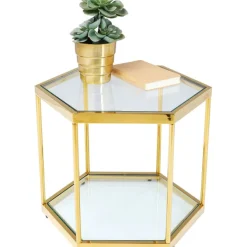 Table basse Comb doré 45