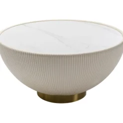 Table basse Endless Vegas blanc Ø71cm