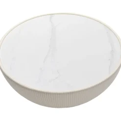 Table basse Endless Vegas blanc Ø71cm