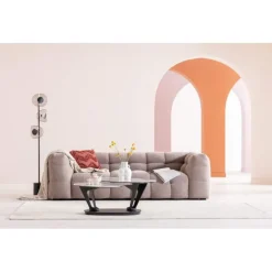Table basse Franklin blanc 150x58cm