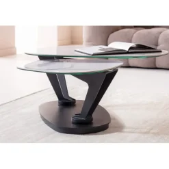 Table basse Franklin blanc 150x58cm