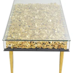 Table basse Gold Flowers 120x60