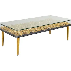 Table basse Gold Flowers 120x60