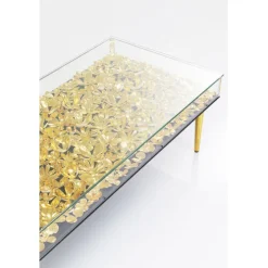 Table basse Gold Flowers 120x60