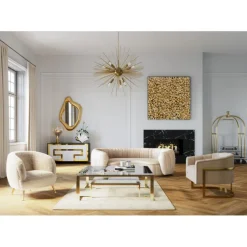 Table basse Gold Rush 120x120