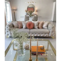 Table basse Gold Rush 120x120