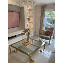 Table basse Gold Rush 120x120