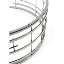 Table basse Jupiter argenté Ø100cm