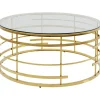 Table basse Jupiter doré Ø100cm