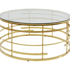 Table basse Jupiter doré Ø100cm