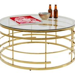 Table basse Jupiter doré Ø100cm